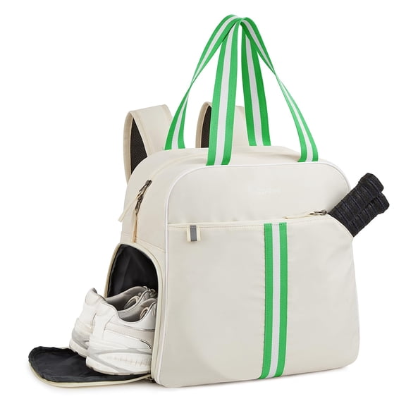 G4Free Pickleball Tote Bag for Women and Men, Polyester Racquet Sports Bag with Paddles Storage and Water Bottle Holder