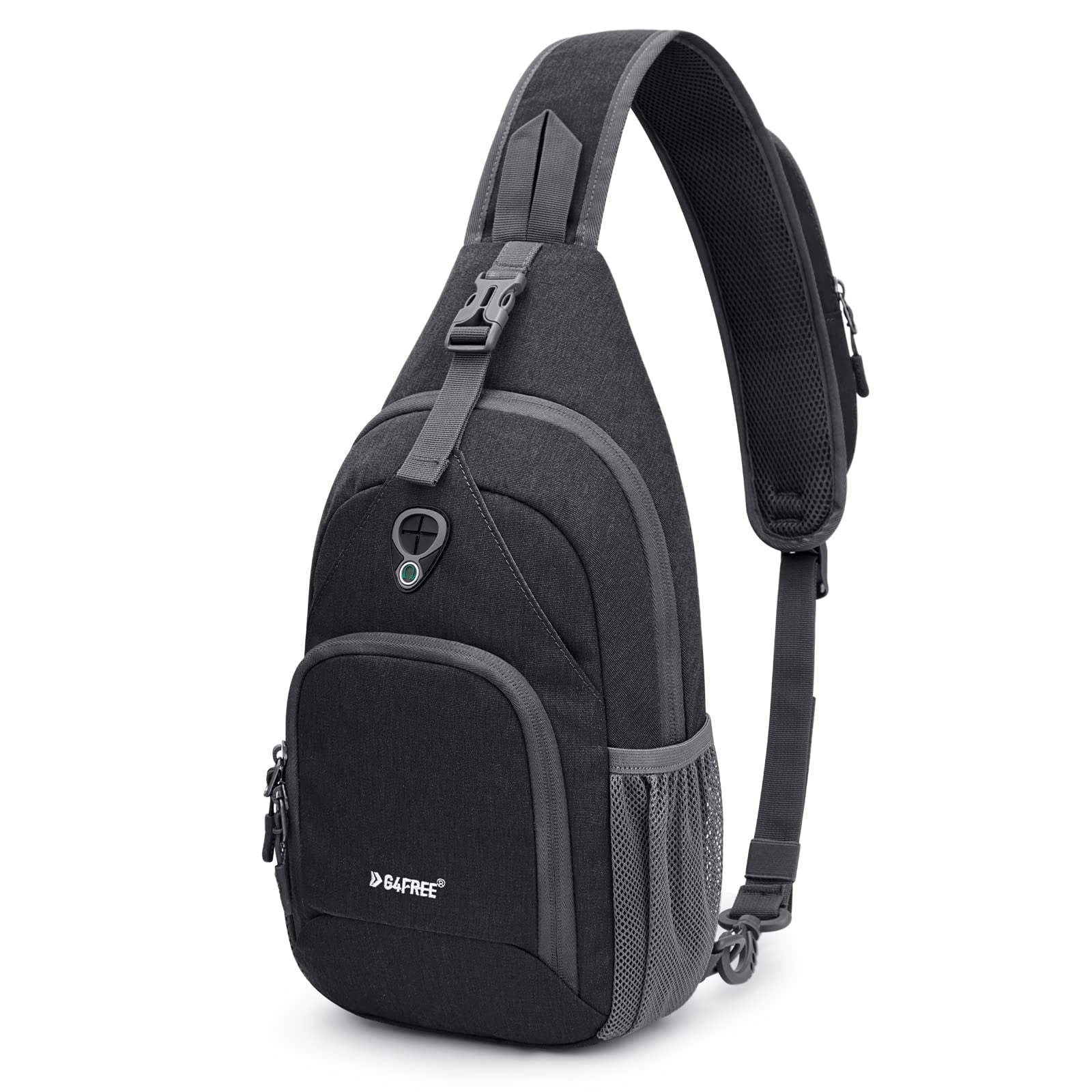 G4Free RFID Sling Bag for Adults, Small Crossbody Chest Shoulder Backpack for Men and Women, Hiking Daypack