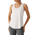 thumbnail image 1 of G4Free Racerback Women's Workout Tank Tops Scoop Neck Hip Length Muscle Top Soft Loose Fit for Gym Athletic Tanks, 1 of 8