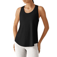 thumbnail image 1 of G4Free Racerback Women's Workout Tank Tops Scoop Neck Hip Length Muscle Top Soft Loose Fit for Gym Athletic Tanks, 1 of 8