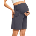 thumbnail image 1 of G4Free ShiftReady Maternity Work Shorts with Pockets Over The Belly Pregnancy Summer Office Clothes, 1 of 8
