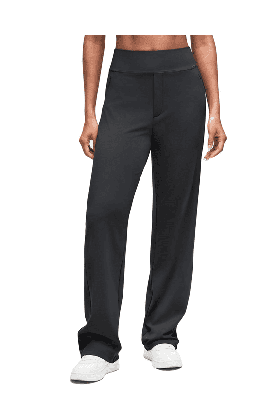 ShiftReady Women Dress Yoga Pants with Hidden Zipper Pockets High Waist Work Trousers Petite/Regular/Tall