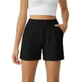 thumbnail image 1 of G4Free Shorts for Women Dressy Casual High Waisted Lounge Summer Pleated Shorts with Pockets, 1 of 8