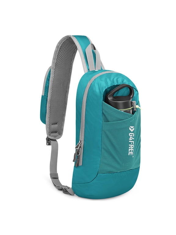 Sling Bag RFID Blocking Crossbody Backpack with Front Pocket Hiking Daypack Chest Bag for Women Men