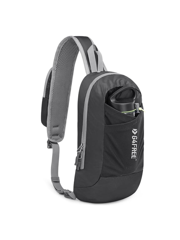 Sling Bag RFID Blocking Crossbody Backpack with Front Pocket Hiking Daypack Chest Bag for Women Men
