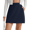 thumbnail image 1 of G4Free Smoofit Modal Soft A Line Skirts for Women - 15" Elastic Wasitband Summer Casual Lounge Skirt with 2 Side Pockets, 1 of 7