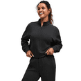 thumbnail image 1 of G4Free Smoofit Modal Soft Women's Half-Zip Pullover Mock Neck Long Sleeve Sweatshirts with Side Slits, 1 of 8