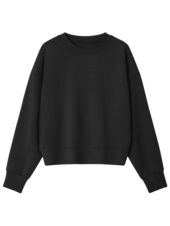 Smoofit Modal Soft Women's Sweatshirts Long Sleeve Crewneck Pullover Loose Fit Casual Tops