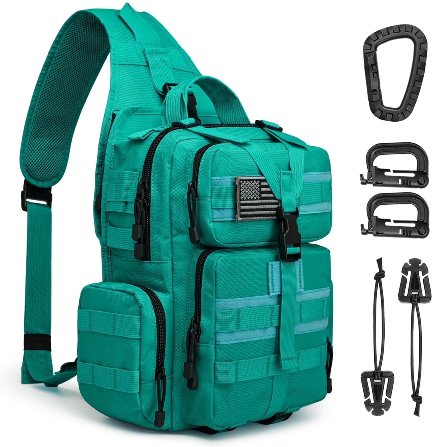 G4Free Outdoor Sling Bag Crossbody Backpack with Adjustable Holder, Durable Shoulder Daypack for Men