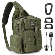 G4Free Outdoor Sling Bag Crossbody Backpack with Adjustable Holder, Durable Shoulder Daypack for Men