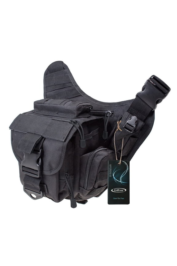 Messenger Sling Bag for Men Women, Fishing Tackle Crossbody Utility Shoulder Pack Outdoor Travel Side Bag