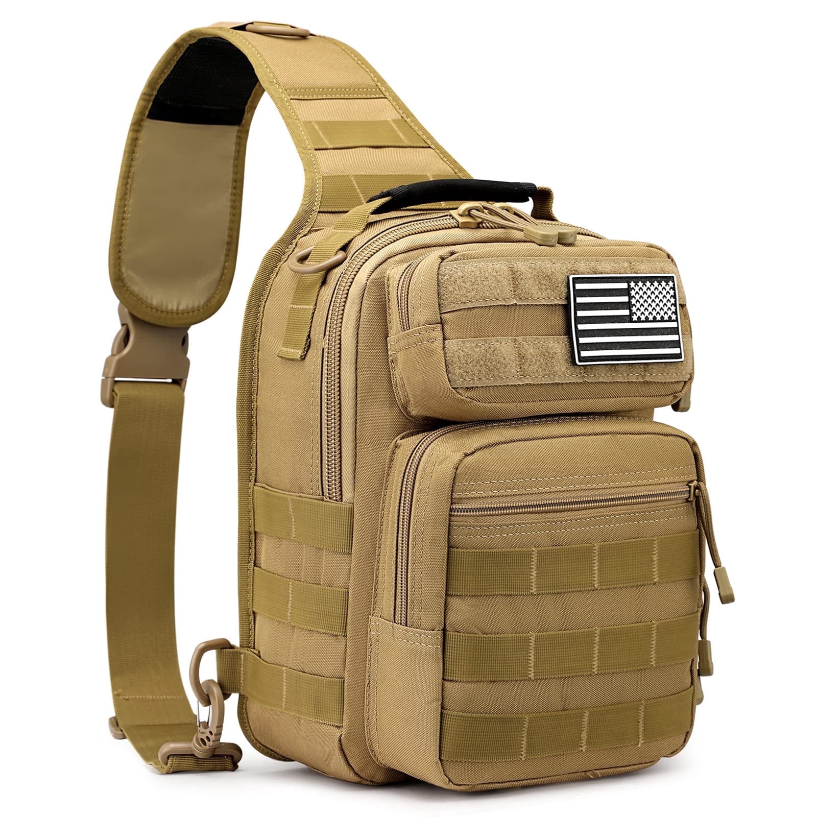 G4Free Rover Sling Backpack, Compact Crossbody Shoulder Bag with Multiple Pockets for Outdoor Use