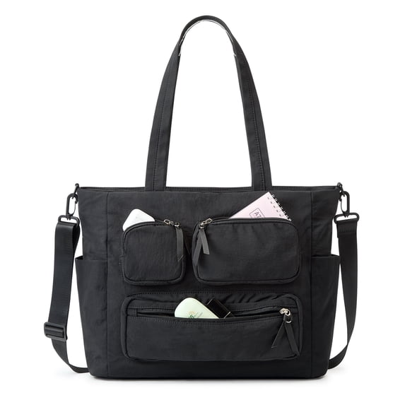 G4Free Tote Bag for Women, Lightweight Work Bag with 15" Laptop Pocket for Teacher Nurse Casual Shoulder Bag for Travel Daily