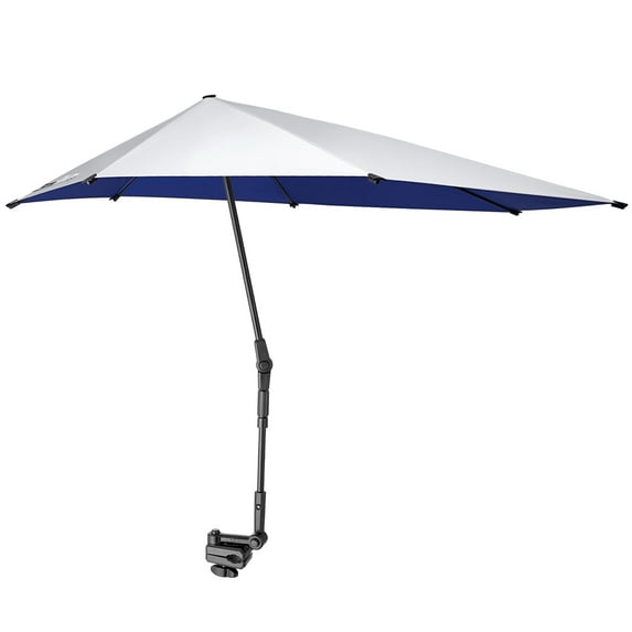G4Free UPF 50+ Adjustable Chair Umbrella with Universal Clamp, XL UV Protection Sun Shade for Beach, Stroller, Wheelchair, Golf, Patio