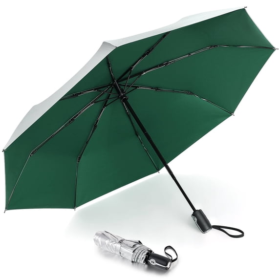 G4Free UPF 50+ UV Protection Large Travel Umbrella 42/46 Inch Auto Open Close Windproof Sun Blocking Umbrella