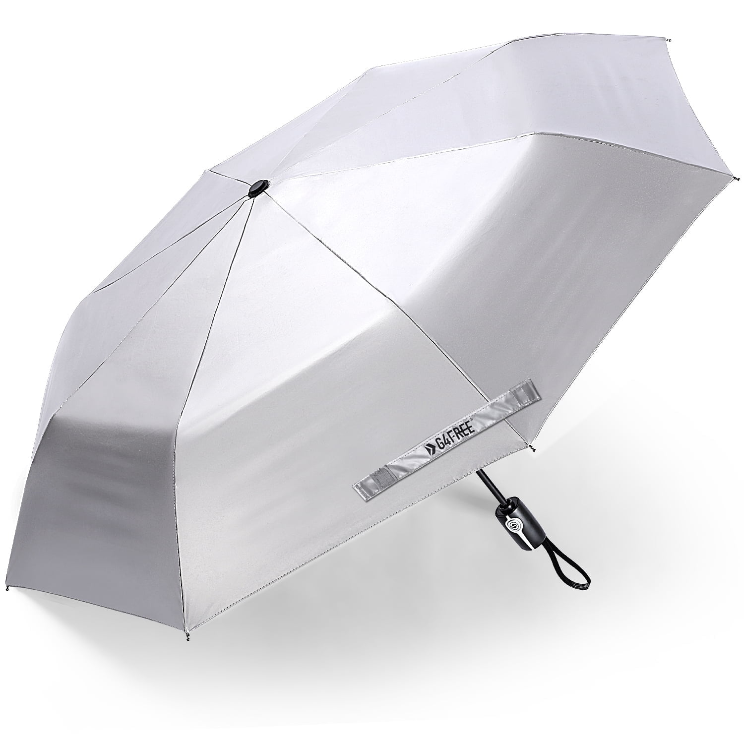 G4Free UPF 50+ UV Protection Large Travel Umbrella 42/46 Inch Auto Open Close Windproof Sun Blocking Umbrella
