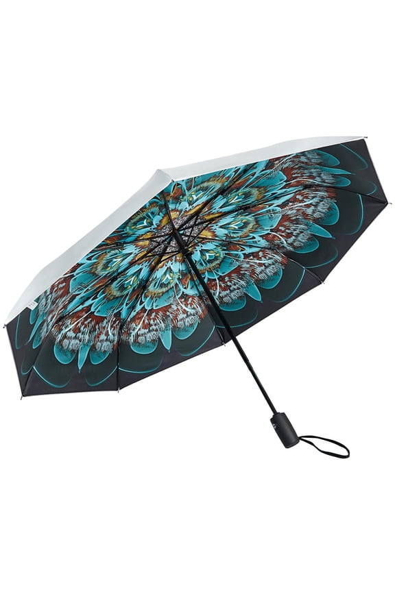 UPF 50+ UV Protection Large Travel Umbrella 42/46 Inch Auto Open Close Windproof Sun Blocking Umbrella