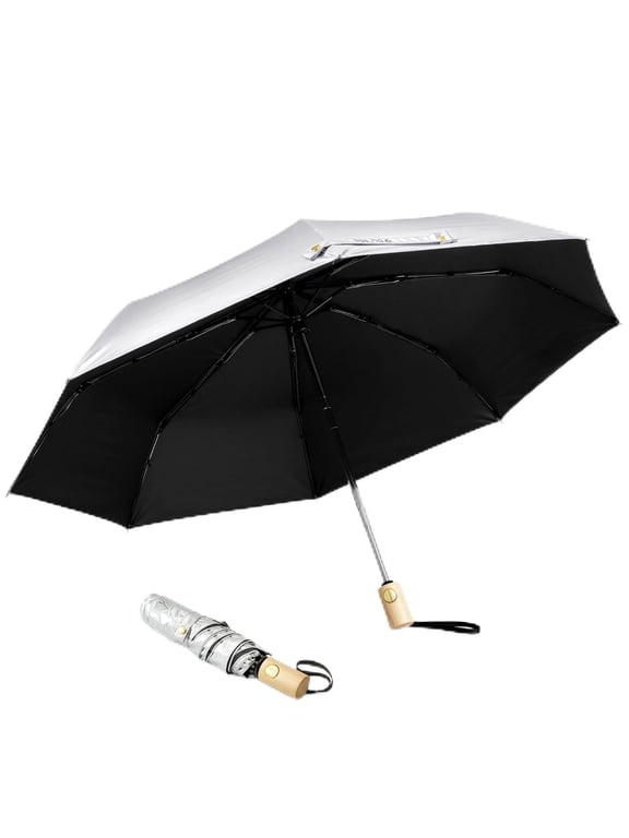 UPF 50+ UV Protection Travel Sun Umbrella Compact 42 Inch Small UV Blocking SPF Umbrella Auto Open Close