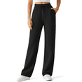 thumbnail image 1 of G4Free Waffle Wide Leg Casual Pants for Women – Comfy Sweatpants Lounge Pants with Pockets, 1 of 7