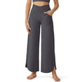 thumbnail image 1 of G4Free Wide Leg Pants for Women 29'' Loose Yoga Capri Pants Cross High Waist Dance Palazzo Casual Pants with Pockets, 1 of 7