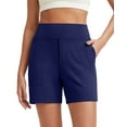 thumbnail image 1 of G4Free Women's 5'' Athletic Shorts High Waisted Running Yoga Shorts Summer Casual Shorts with Pockets, 1 of 7