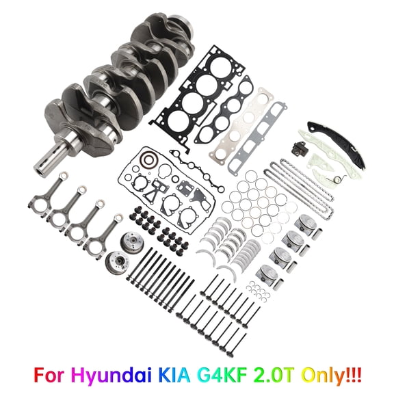 G4KF 2.0T Engine Rebuild Kit with Crankshaft, Con Rods, and Timing for Hyundai Sonata 2011-2016