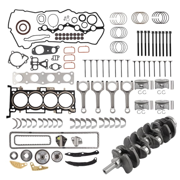 G4KH 2.0L Engine Rebuild Kit for Hyundai Kia - Crankshaft, Rods, Timing Kit, Gaskets, Pistons & Bearings