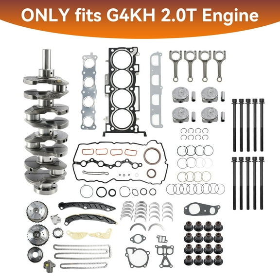 G4KH 2.0T Engine Rebuild Kit with Crankshaft Con Rods Timing Kit For Hyundai Kia