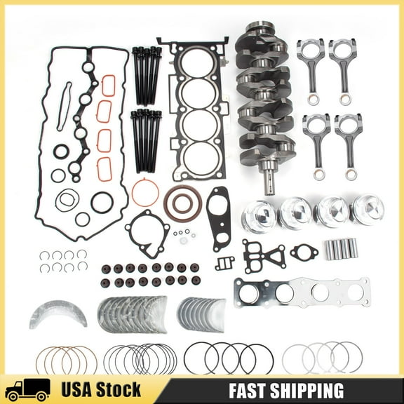 G4KJ Engine Rebuild Overhaul Kit For Hyundai Kia 2.4L Crankshaft Con Rods Piston