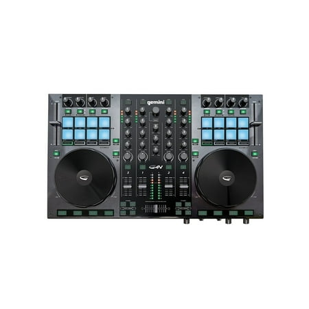 GEMINI G4V 4-Channel USB Midi FX Mixer Controller w/ Virtual DJ Software/Effects