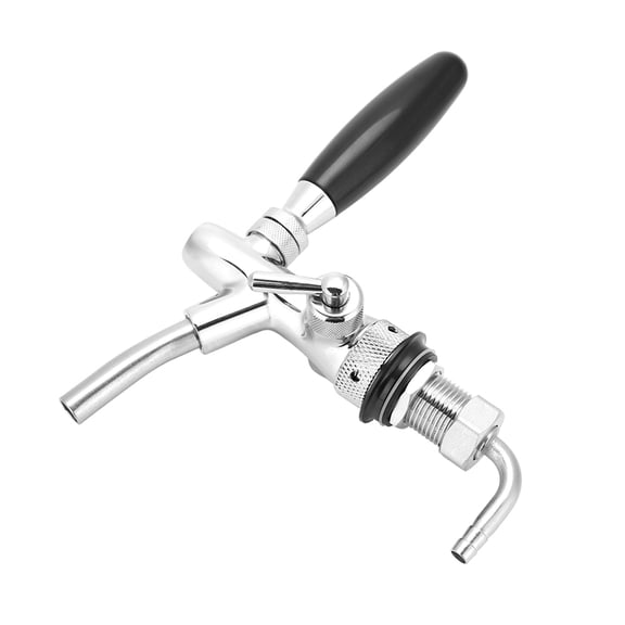 G5/8 Beer Dispenser Tap Faucet Adjustable Flow Control Chrome Plated Draft Dispense Faucet for Home Brewing System 15.00 x 15.00 x 7.00 Inches / 38.1 x 38.1 x 17.8 cm