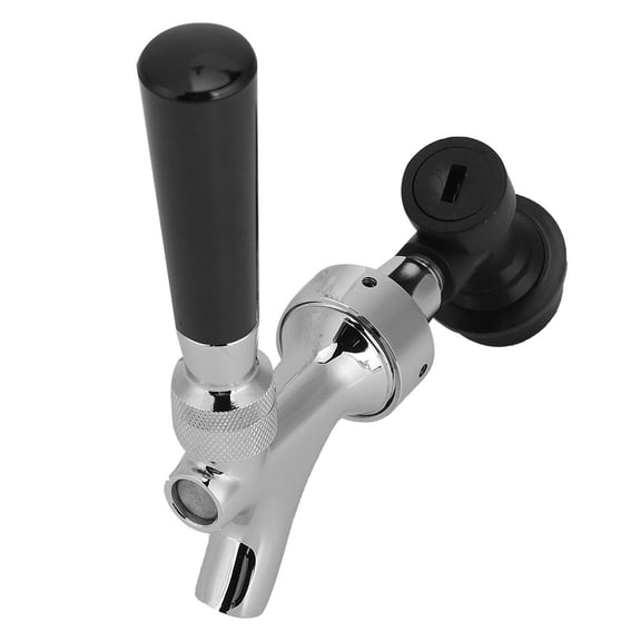 G5/8 Beer Draft Faucet, Brass and 304 Stainless Steel Beer Keg Tap, Practical Brewing Equipment for Home Bar Pub Restaurant, with Easy Installation for Most Beer and Kegs