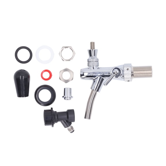 G5/8 NonAjustable Homebrew Beer Keg Tap Beer Draft Faucet Kit Brewing Accessory for Home Bar Pub