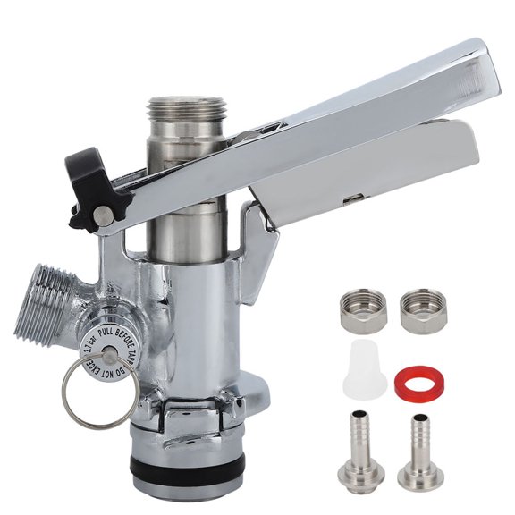G5/8 U Type Stainless Steel Beer Keg Coupler Dispenser Accessory For Home Bar Restaurant