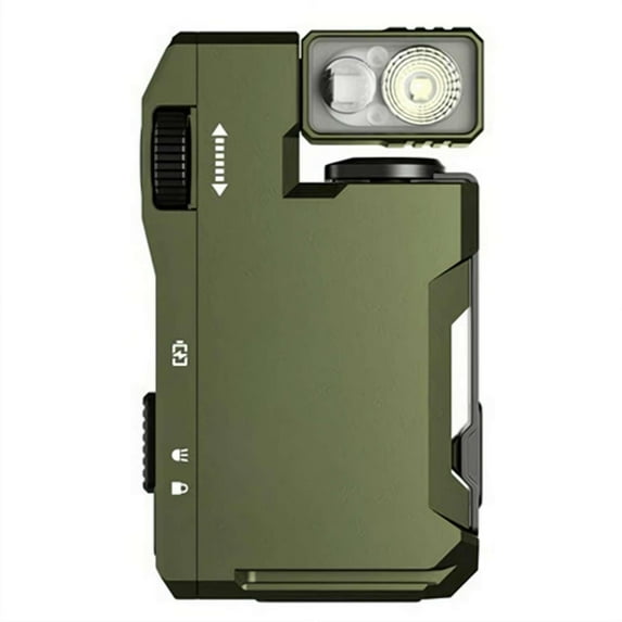G5 EDC Flashlight - 400 Lumens, Super Bright 3 Modes EDC Flashlight, Rechargeable Mini Light with Magnet, Mini Portable Design for Outdoor, Emergency & Daily Carry, Green