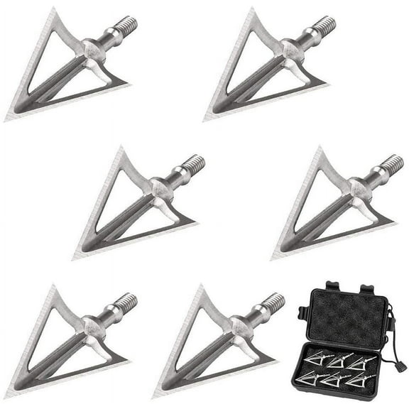 G5 Hunting Broadhead 100 Grain Fixed Blades Stainless Steel for Recurve Bow Compound Bow