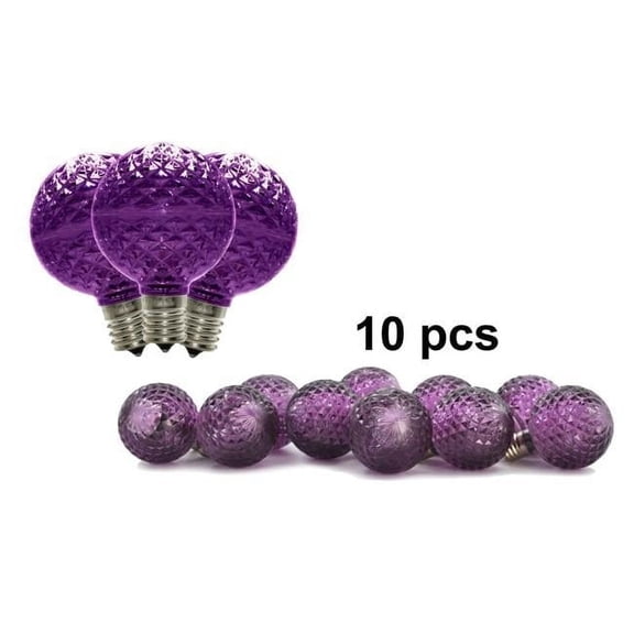 G50 Dimmable Replacement Bulbs, Purple - Pack of 10