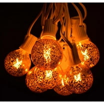 G50 Mercury Gold String Light with White Wire