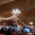 thumbnail image 1 of G50  String Lights with 25 Clear  Bulbs Outdoor Cafe Hanging Lights White Wire - 25 Feet, 1 of 6