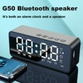 thumbnail image 1 of G50 Wireless Bluetooth Speaker with FM Mini Card Mirror Alarm Clock Audio Stall Receiving K Voice Prompt, 1 of 6