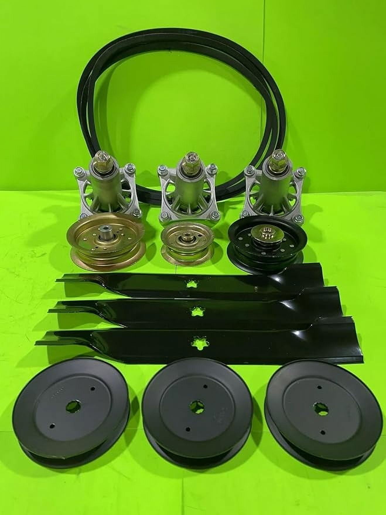 G5000 48" LAWN MOWER DECK PARTS KIT SPINDLES BLADES BELT PULLEYS FITS CRAFTSMAN