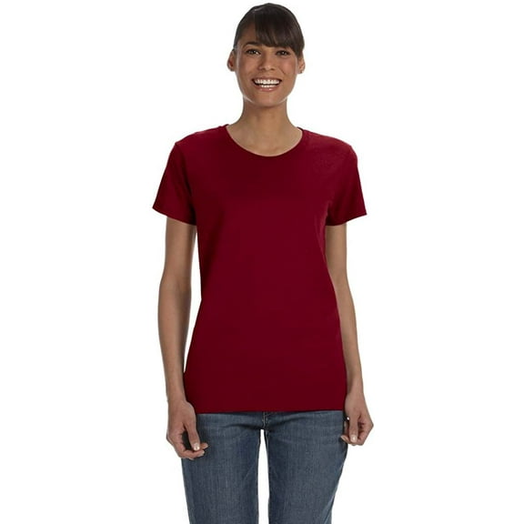 G500L Gildan Ladies Heavy Cotton T-Shirt Garnet 3XL