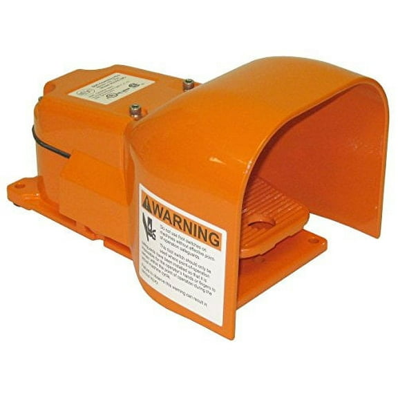 G502-MO Foot Switch, Electrical, Momentary Action, Heavy Duty, Single Pedal, Industrial, DPDT, Made in USA$$Electrical