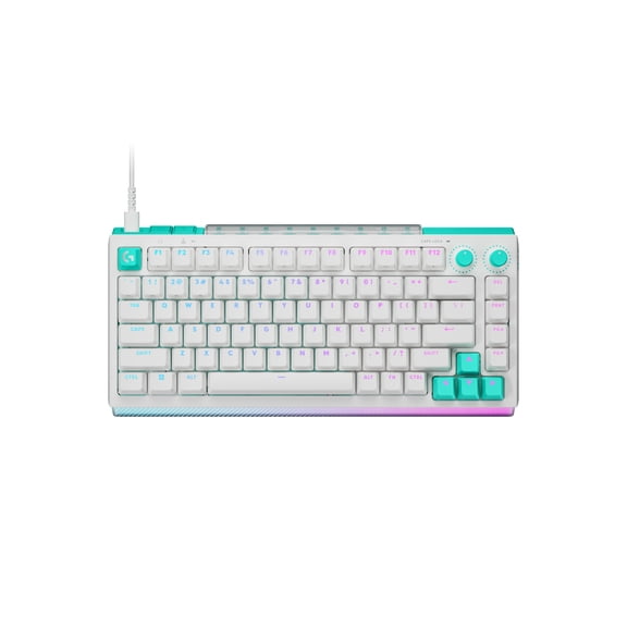 Logitech G512 X 75 Dual Swap, Hot-Swappable TMR Analog / Mechanical Gaming Keyboard, 8K Polling Rate, Custom Actuation 0.1 - 4.0 mm, White Linear