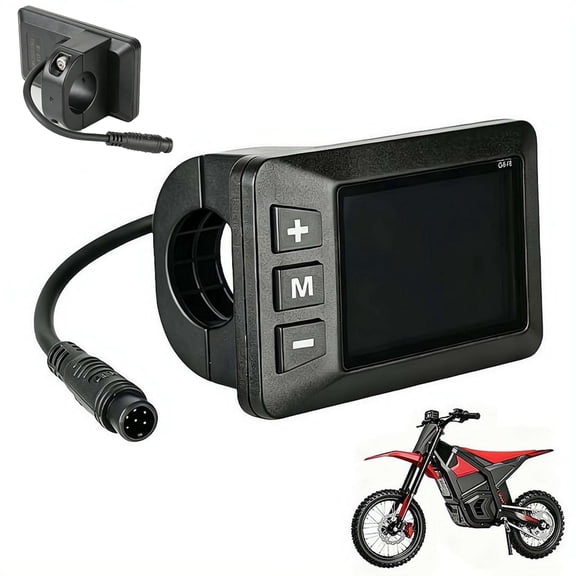 G518 Display Screen - Display Screen Replacement for Yozma in10,LCD Control Panel Meter, E-Bike Speedometer Computer Replacement, Handlebar Displays Accessories,for Heybike Villain Electric Dirt Bike