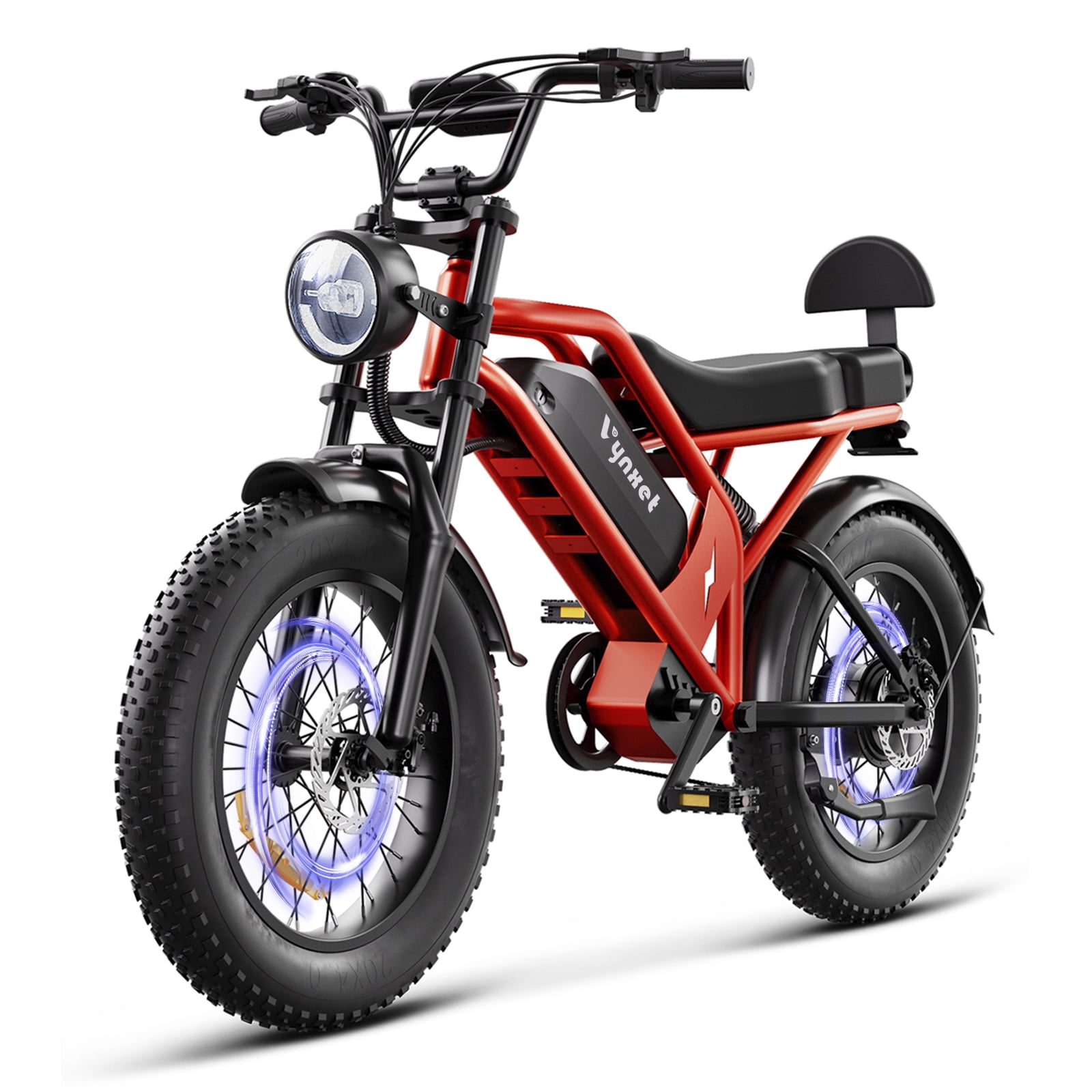 G52 750W Electric Bike for Adults, 1500W Peak, 48V 18Ah Battery, 32MPH Max Speed, 68 Mile Range, 20"x4" Fat Tire E-Bike, UL 2849 Certified
