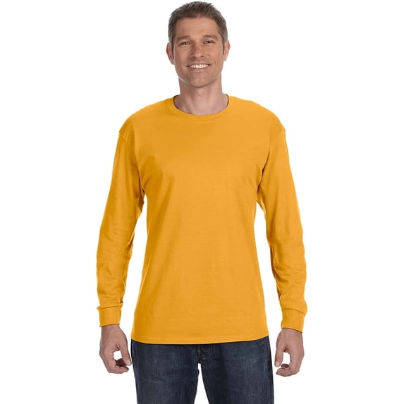 G540 Heavy Cotton Long-Sleeve T-Shirt -Gold-3X-Large