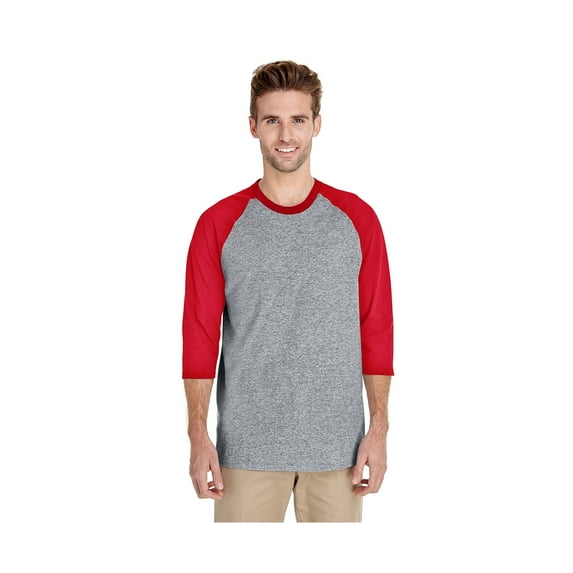 G5700 Gildan Heavy Cotton Men's 3/4 Raglan Tee, Style G5700