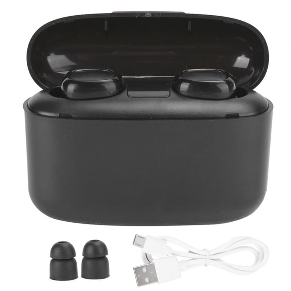 G5S Wireless Bluetooth Headset 5.0 Stereo Binaural Talk LED Display with Charging Compartment