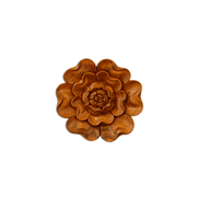G6 Collection Wooden Hand Carved Wall Art Lotus Flower Relief Panel Handcrafted Wall Plaque Gift Decorative Home Decor Accent Handmade Wood Decoration Floral Size 12 Diameter X 1 Depth